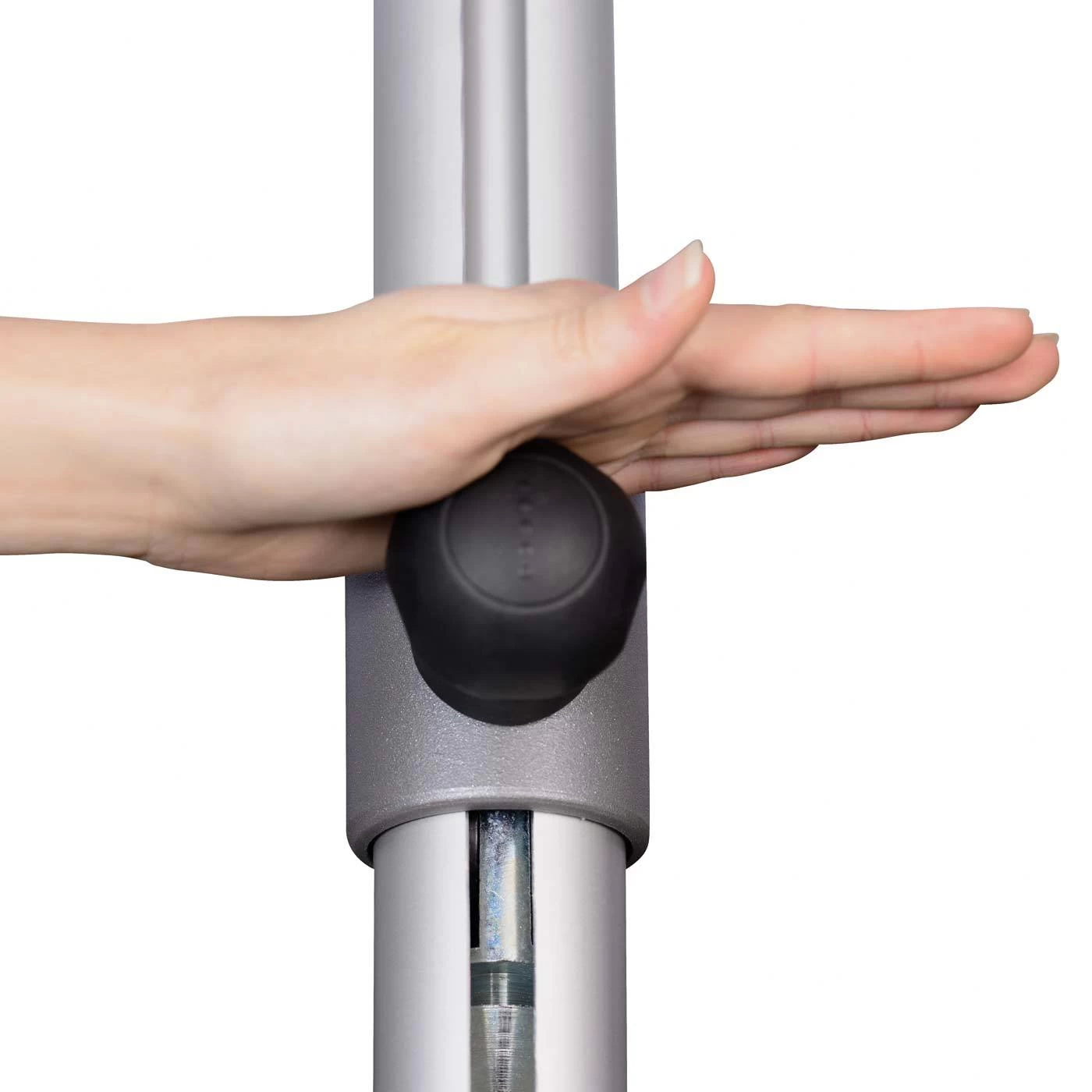 Doppler Sonnenschirm 'Alu-Expert Teleskop', 350 X 350 Cm, Natur 2 Doppler Sonnenschirm 'Alu-Expert Teleskop', 350 X 350 Cm, Natur – Bild 2