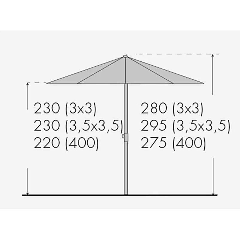 Doppler Sonnenschirm 'Alu-Expert Teleskop', Teleskop-Automatik, 300 X 300 Cm 3 Doppler Sonnenschirm 'Alu-Expert Teleskop', Teleskop-Automatik, 300 X 300 Cm – Bild 3