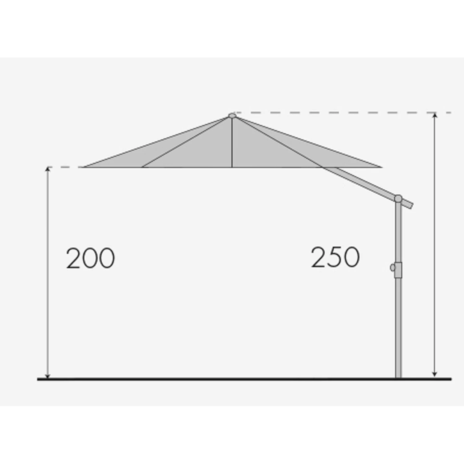 Doppler Pendelschirm 'Expert 350' Aus Aluminium, Ø 350 Cm 5 Doppler Pendelschirm 'Expert 350' Aus Aluminium, Ø 350 Cm – Bild 5