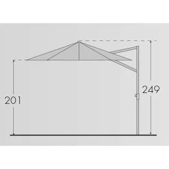 Doppler Pendelschirm 'Ravenna Smart 300', Um 360° Drehbar, Ø 300 Cm, Natur -Gartenbedarf Verkäufe Ravenna smart 300 Abmessung 67463